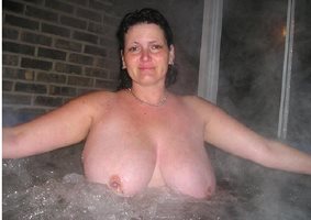 In the hottub