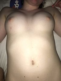 rate my tits girls ;) wanna suck on them??
