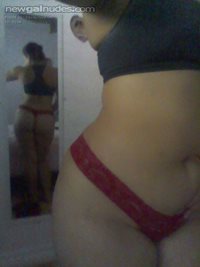 My thong from the front AND the back. Haha. Skills.